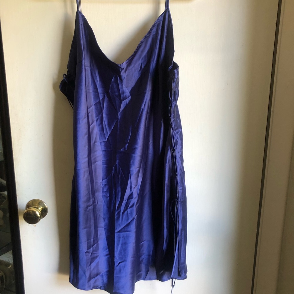 Victoria's Secret Deep Navy Satin Nightgown